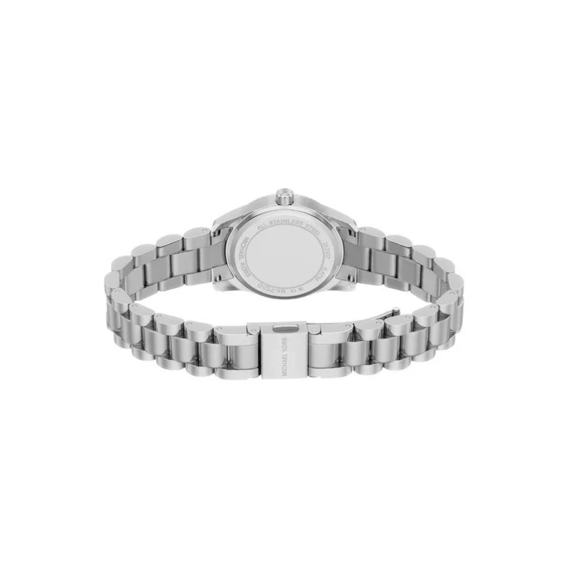 MK LEXINGTON PETITE GREEN DIAL LADIES STAINLESS STEEL WATCH