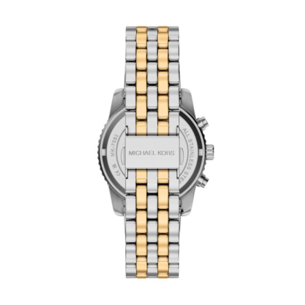 MK BRYANT PAVE TURQ DIAL LADIES TWO-TONED STAINLESS STEEL WATCH