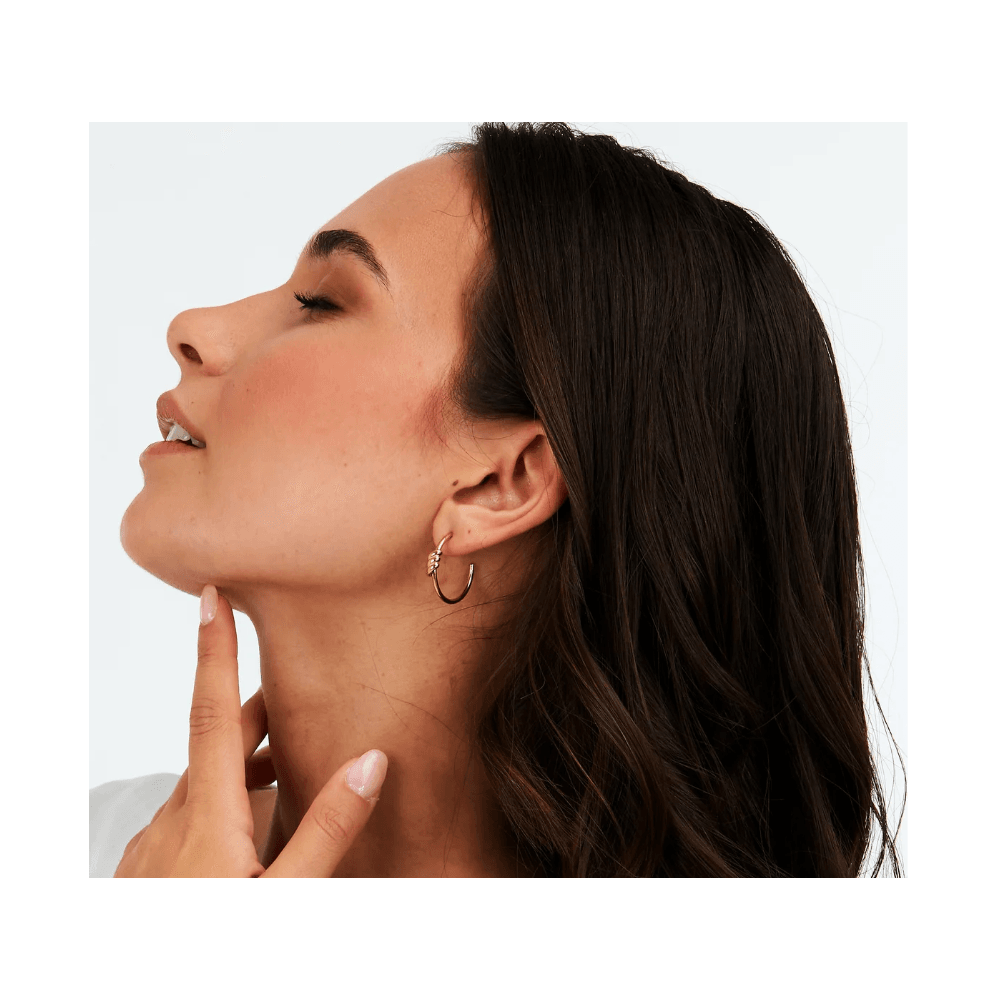 MORELLATO 18k GOLD PLATED TORCHON ∅24MM HOOP EARRINGS