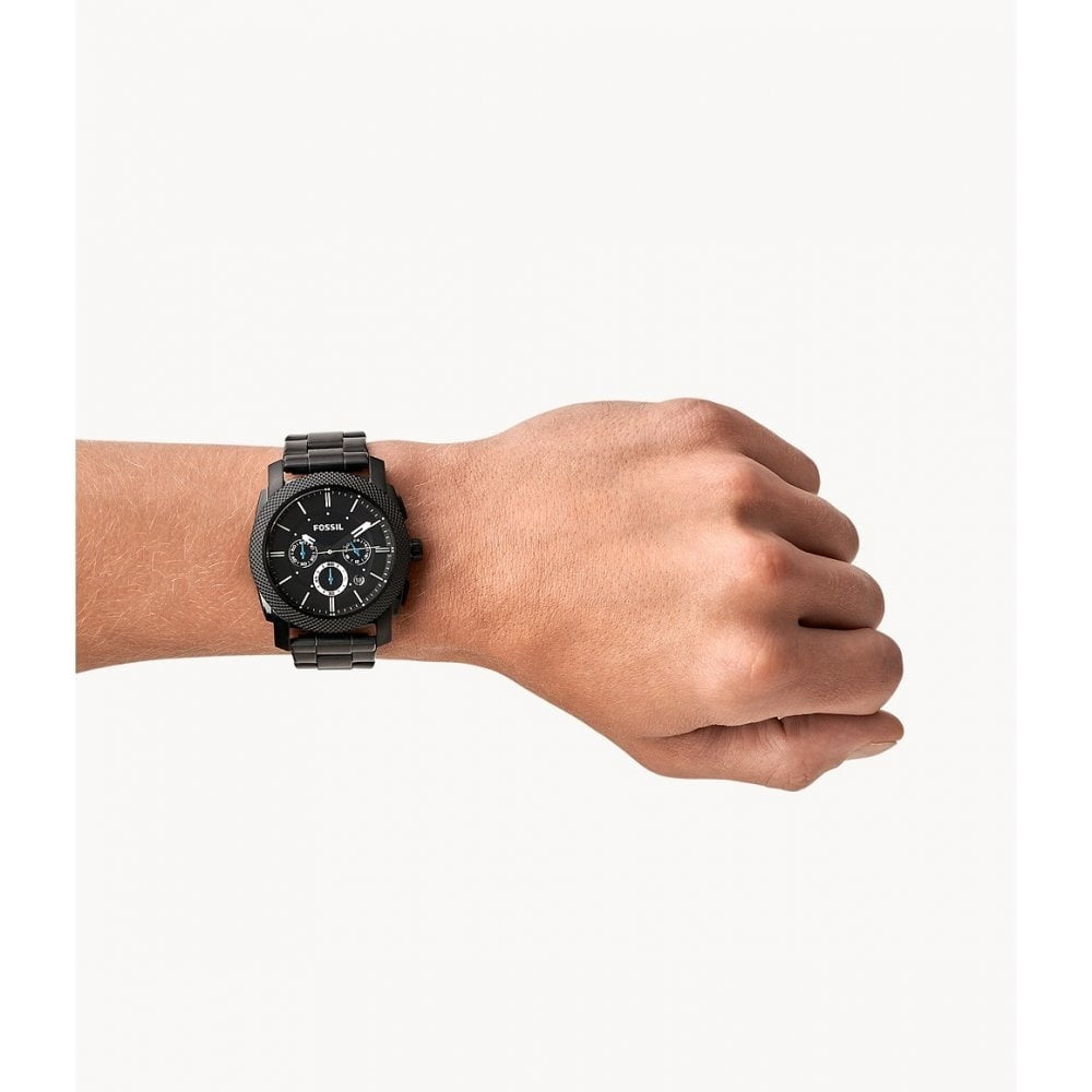 Machine Chronograph Black Stainless Steel Watch