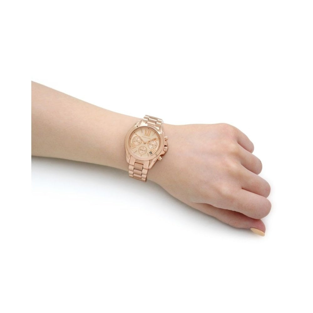Michael Kors Bradshaw Rose-Gold Toned Chronograph watch