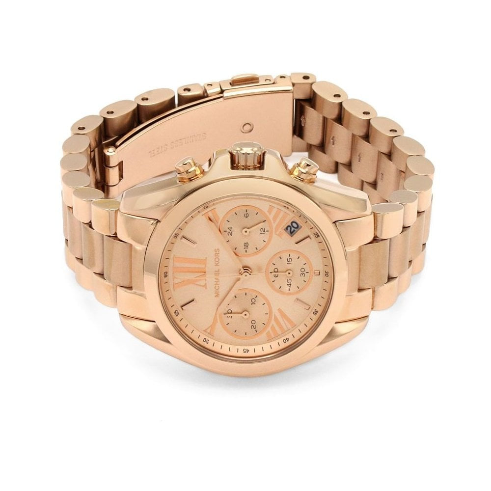 Michael Kors Bradshaw Rose-Gold Toned Chronograph watch