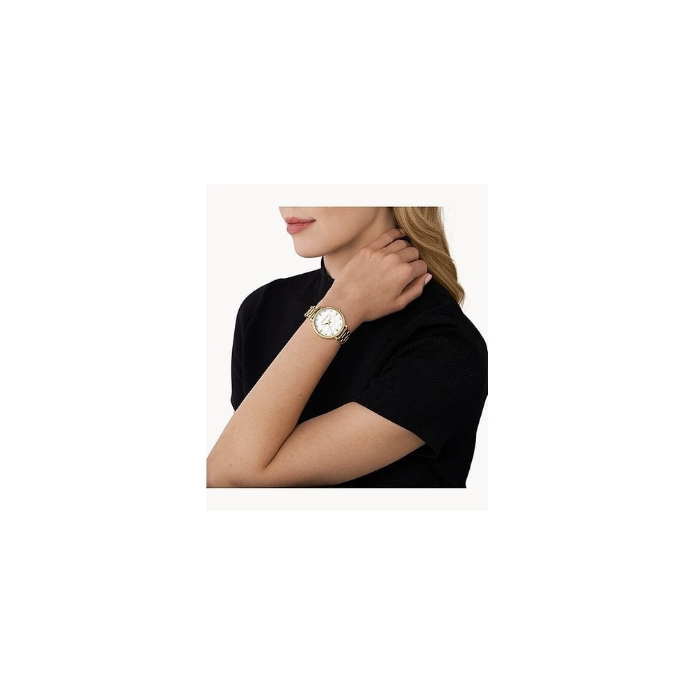Michael Kors Pyper Gold Tone Embossed Watch
