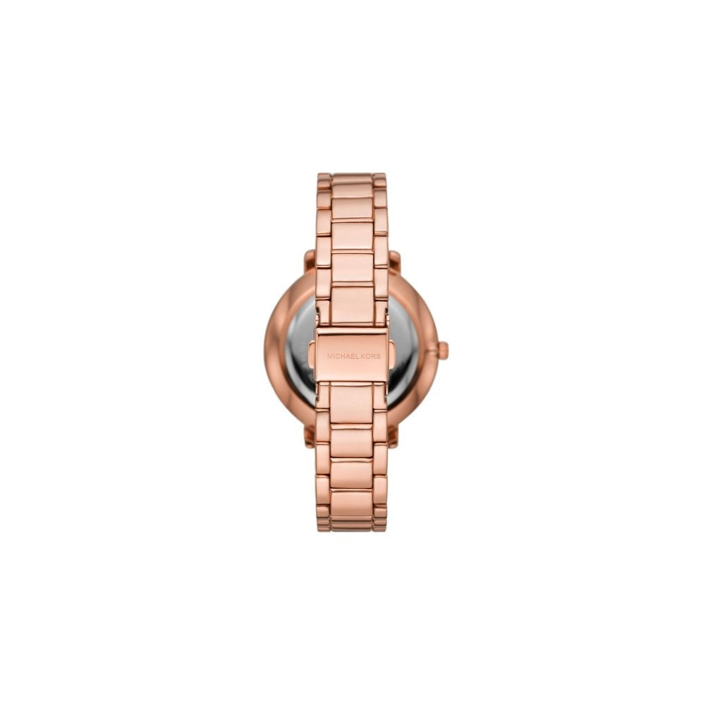 Michael Kors Pyper Three-Hand Rose Gold Tone Alloy Watch