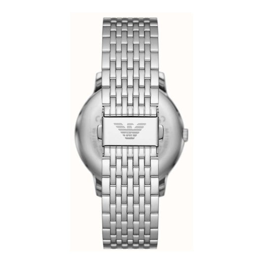 Minimalist, Black Dial Gents Stainless Steel Watch