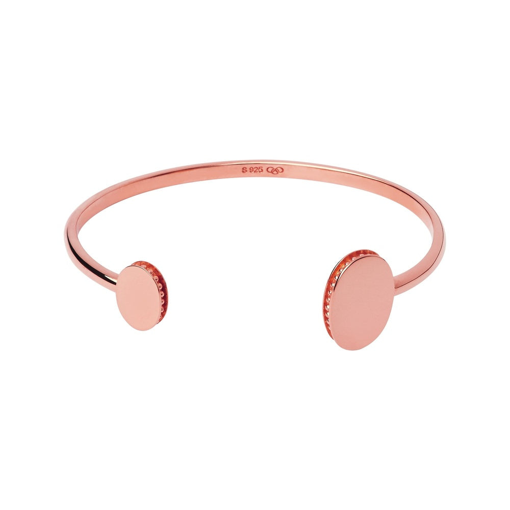 NARRATIVE ROSE GOLD VERMEIL CUFF BANGLE