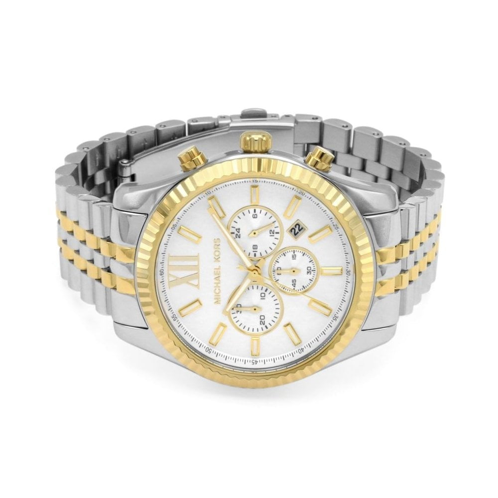 OVERSIZED LEXINGTON TWO-TONE WATCH