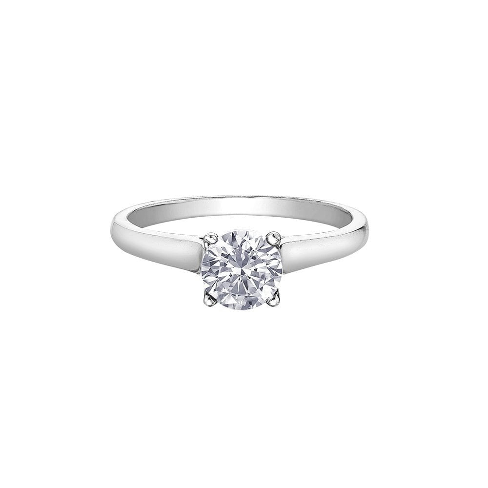 PLATINUM SOLITAIRE HALF CARAT DIAMOND RING