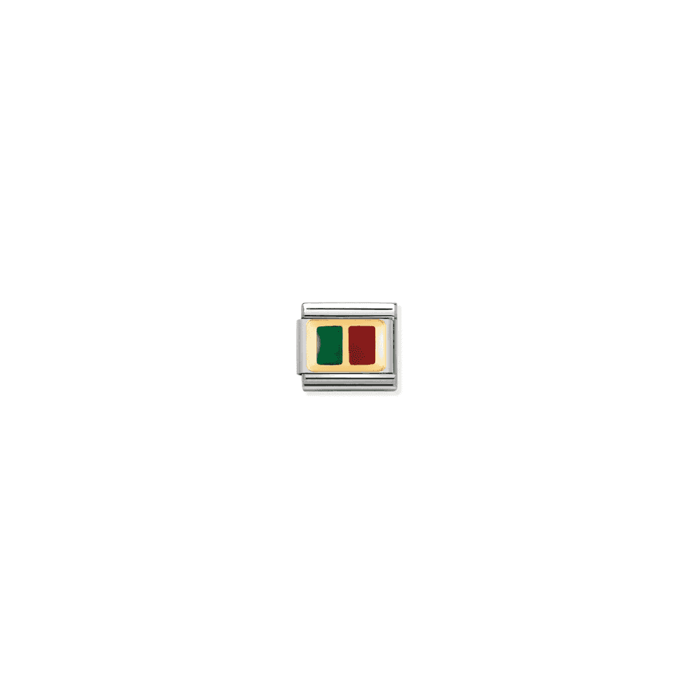 PORTUGAL FLAG GOLD NOMINATION CHARM