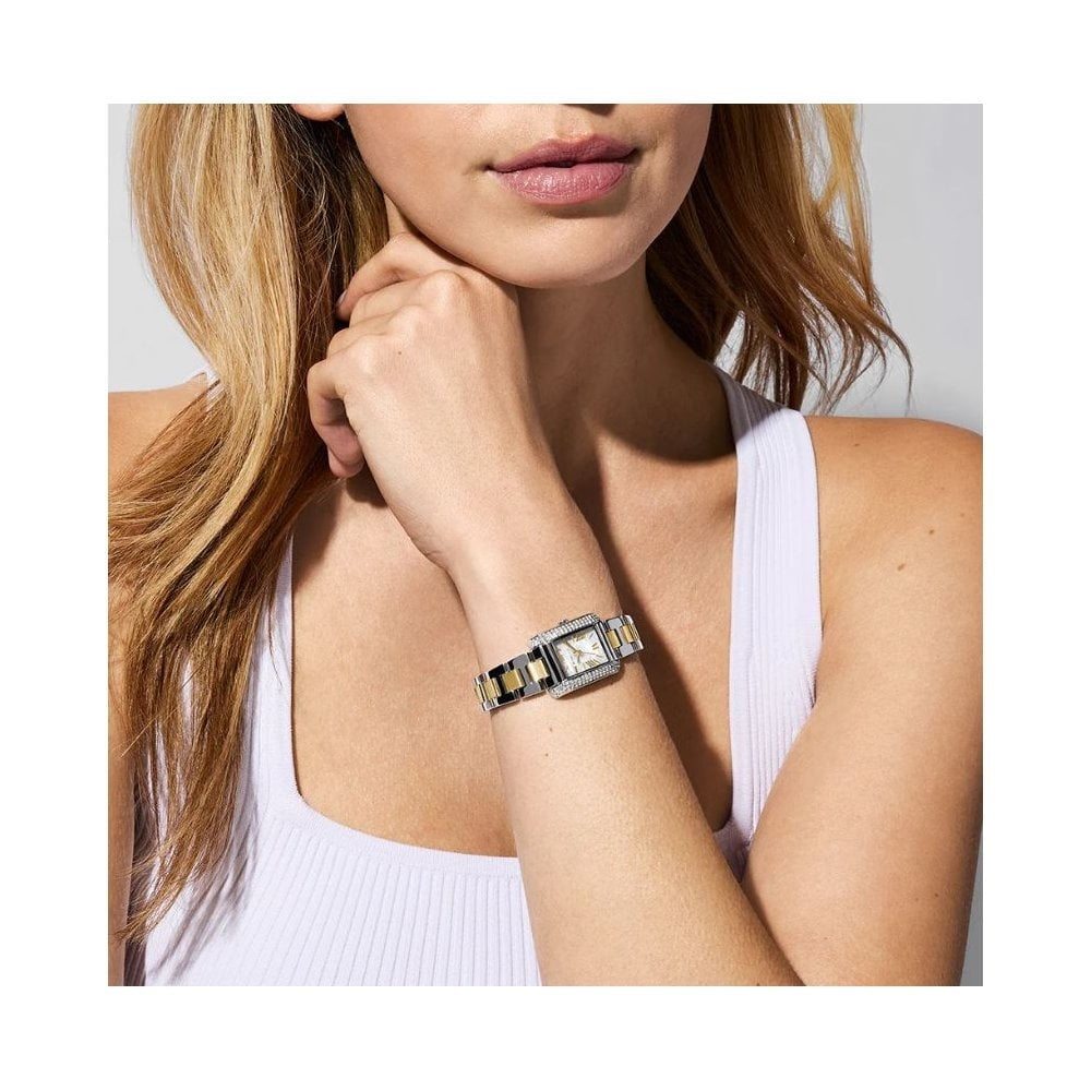 Petite Emery, Pavé, Ladies Two-Tone Stainless Steel Watch