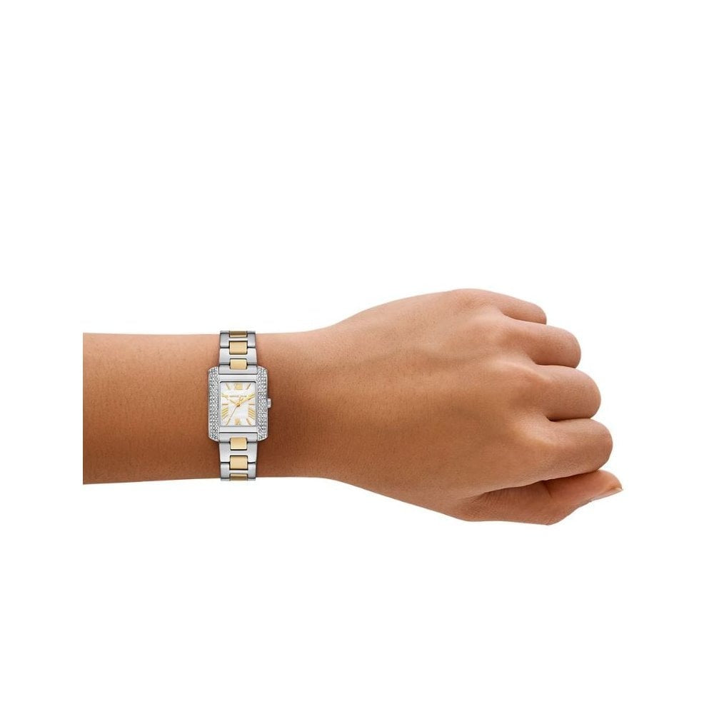 Petite Emery, Pavé, Ladies Two-Tone Stainless Steel Watch