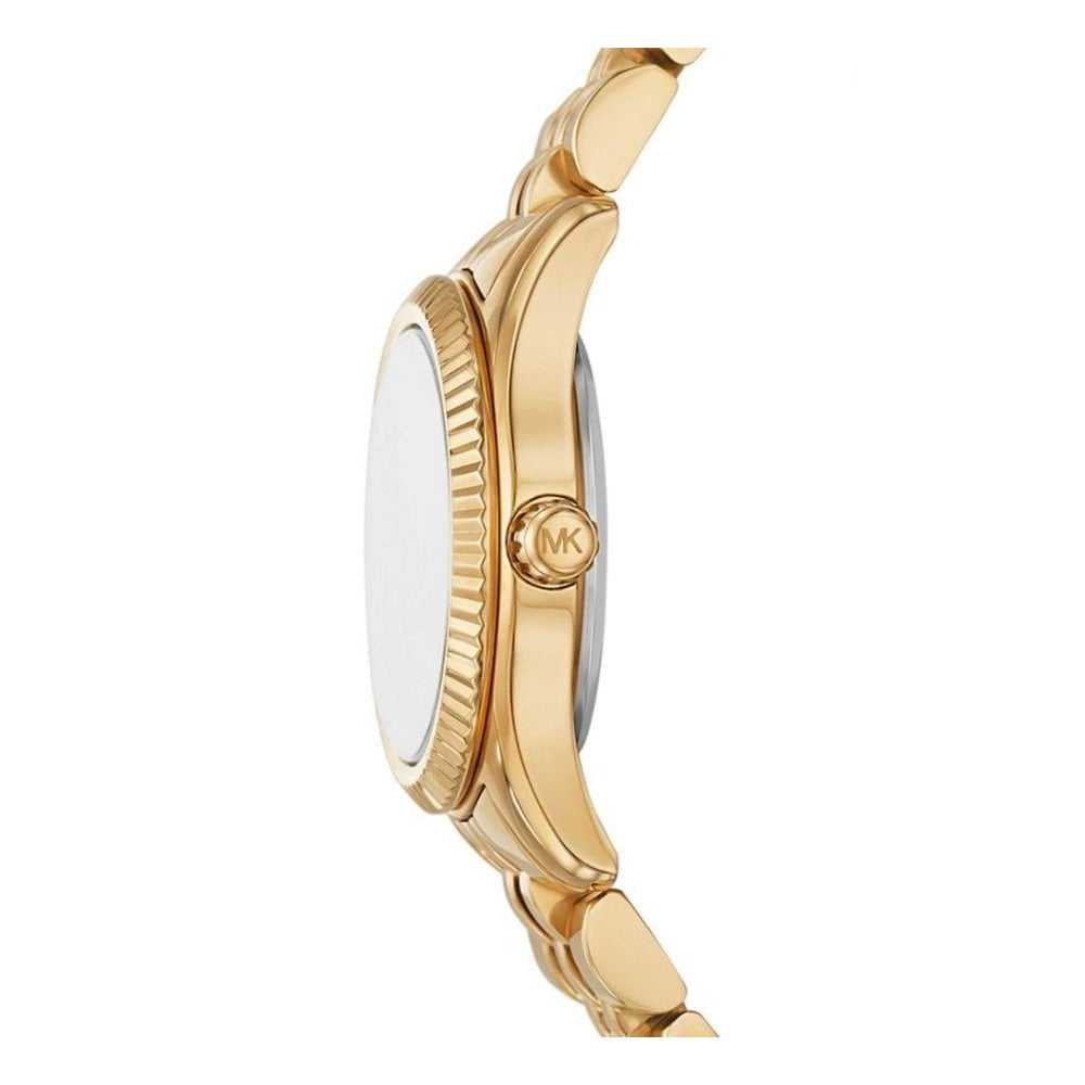 Petite Lexington, 26mm Green Dial Ladies Gold Stainless Steel Watch
