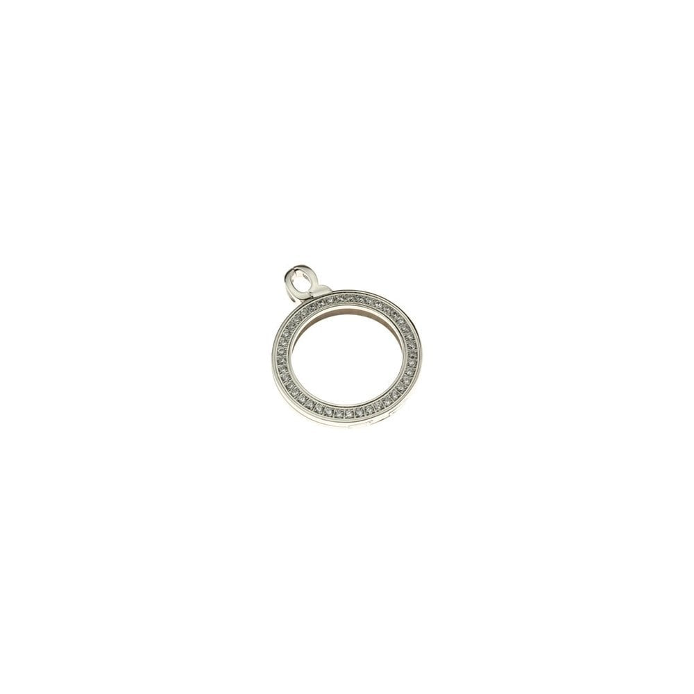 QUOINS STAINLESS STEEL CUBIC ZIRCONIA HOLDER (SIZE MEDIUM)