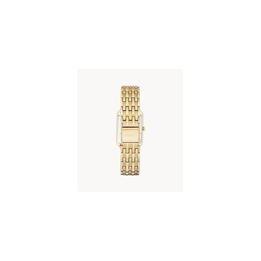 RAQUEL THREE HAND SILVER DIAL GOLD LADIES WATCH