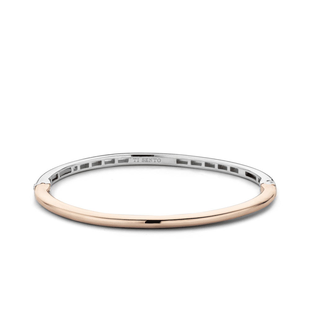 ROSE GOLD & SILVER MILANO BANGLE