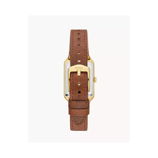 Raquel Three-Hand, Date, Medium Brown Leather Ladies Watch