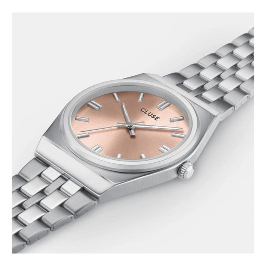 Retro 70's, Light Pink Dial, Ladies Stainless Steel Watch