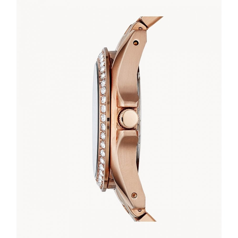 Riley Multifunction Rose-Tone Stainless Steel Watch