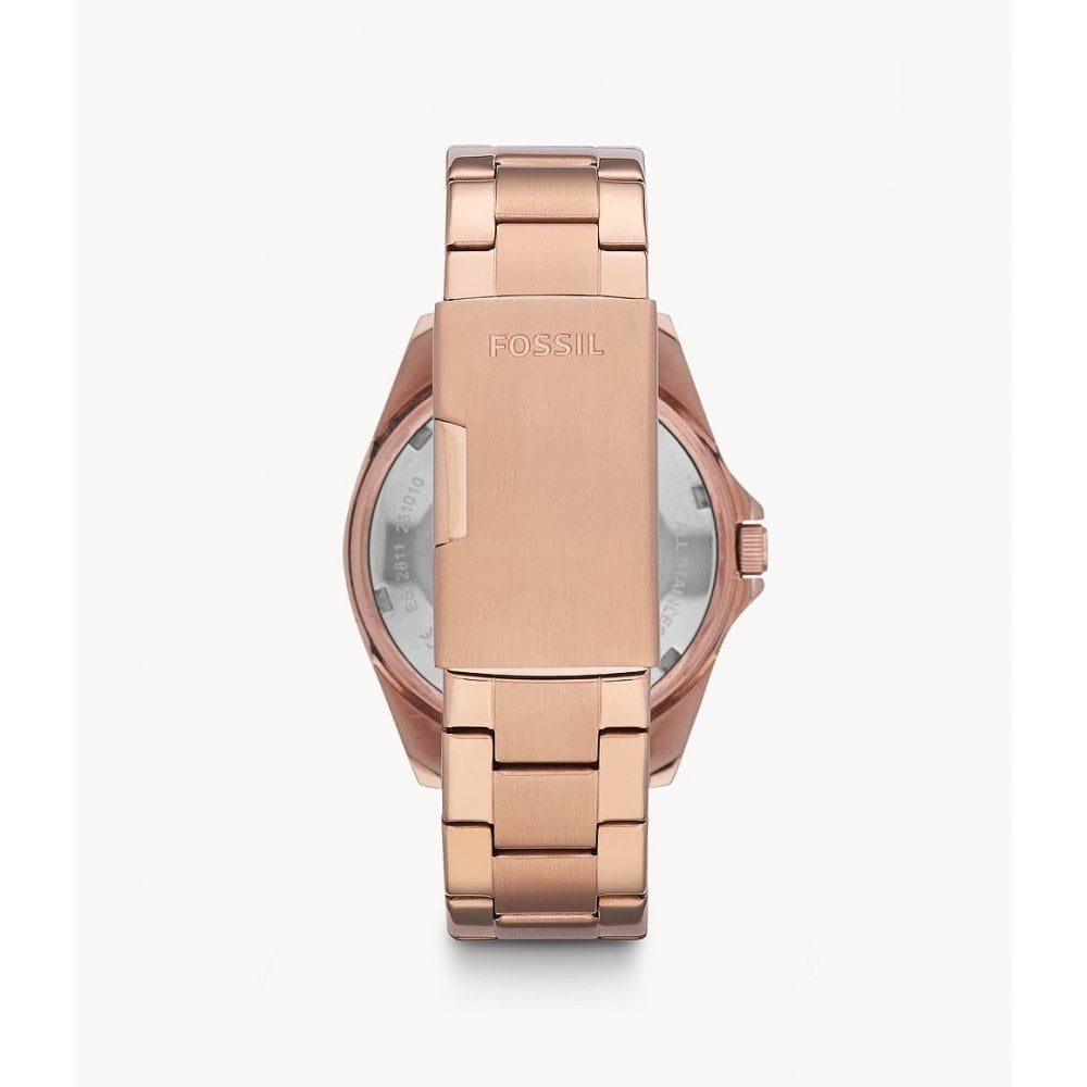 Riley Multifunction Rose-Tone Stainless Steel Watch