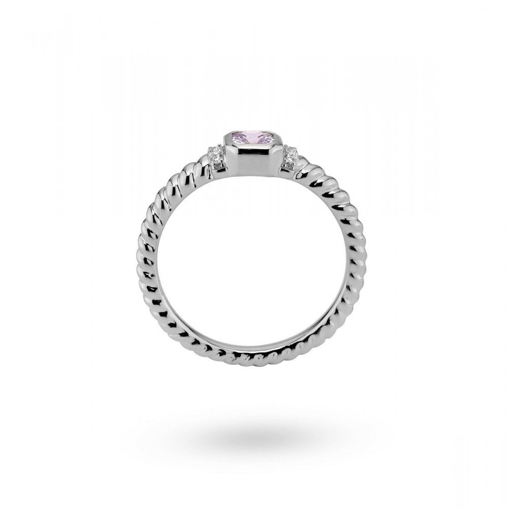 Ring with colored stones and structure