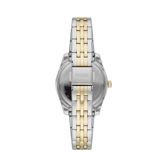 SCARLETTE 2 TONE LADIES STAINLESS STEEL BRACELET WATCH W/GOLD