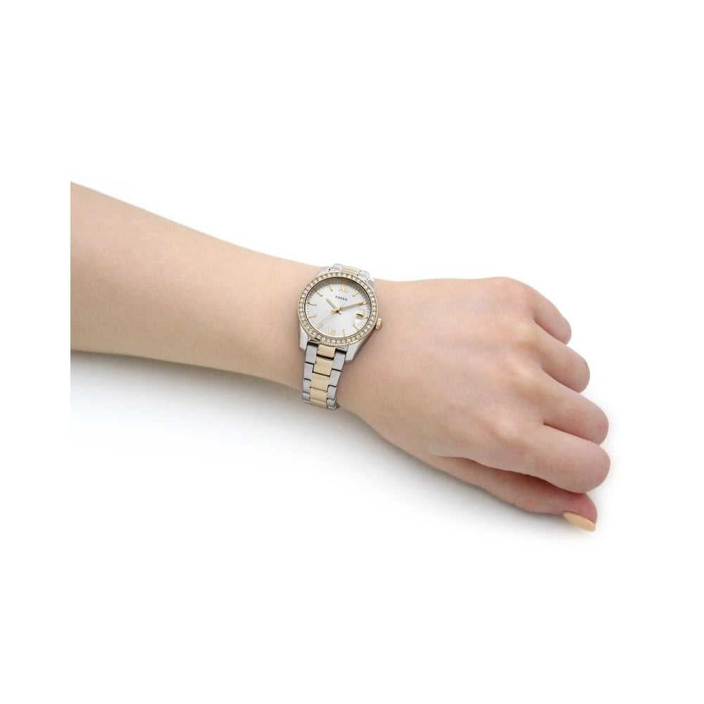 SCARLETTE MINI LADIES GOLD BRACELET WATCH WITH ZIRCONIA DETAIL