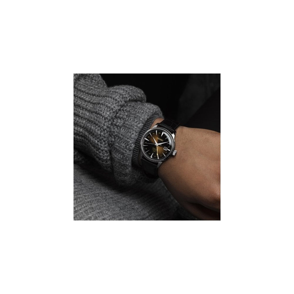 SEIKO PRESAGE AUTOMATIC BROWN GRADATION DIAL WATCH