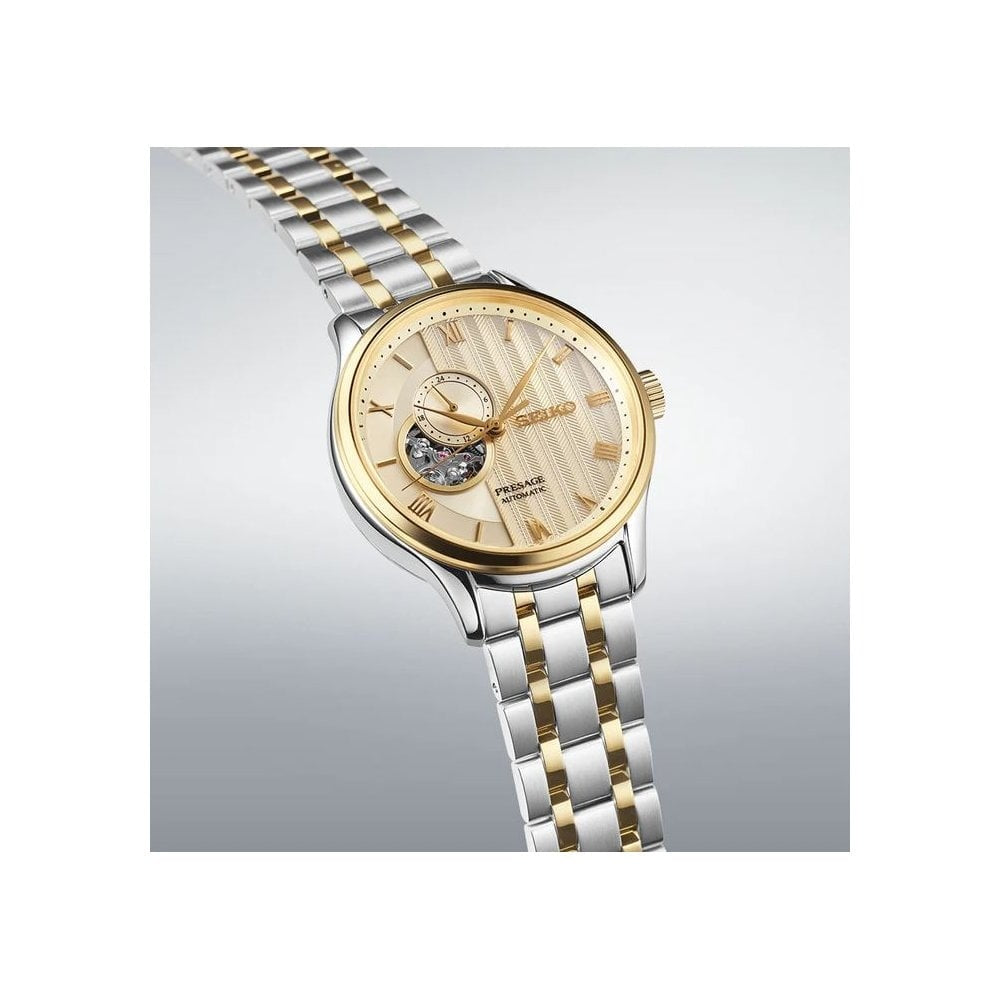 SEIKO PRESAGE JAPANESE ZEN GARDEN OPEN HEART AUTOMATIC GENTS WATCH