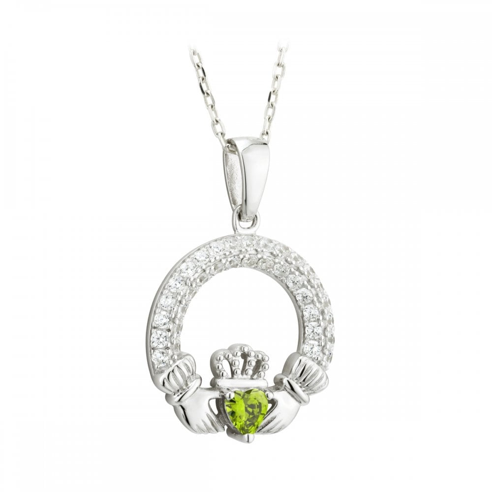 SILVER CLADDAGH PENDANT