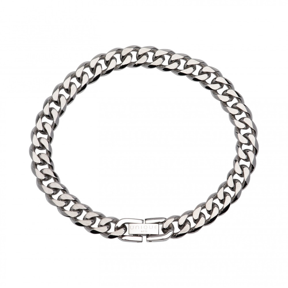 STAINLESS STEEL CURB CHAIN BRACELET