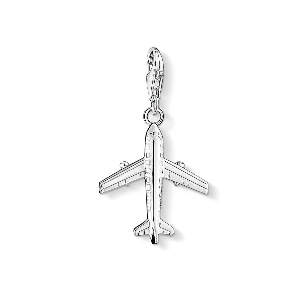 STERLING SILVER AEROPLANE CHARM PENDANT