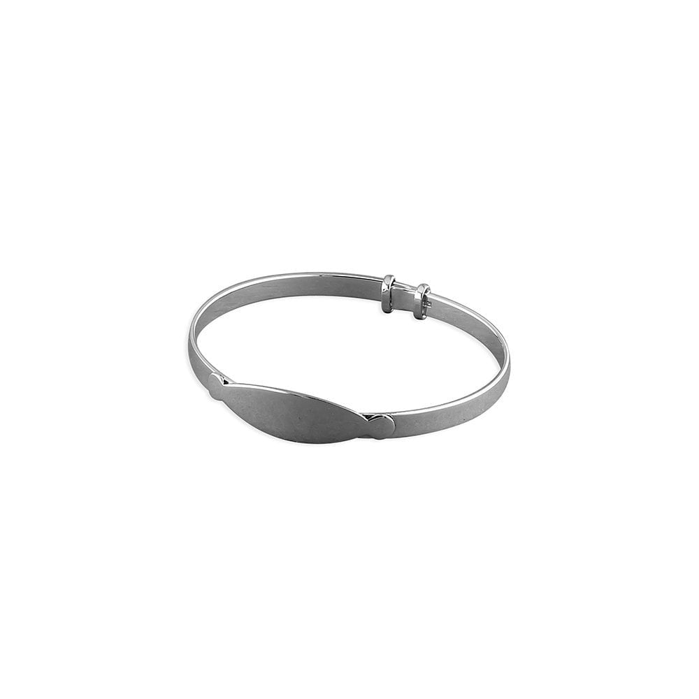 STERLING SILVER BABY ID BANGLE