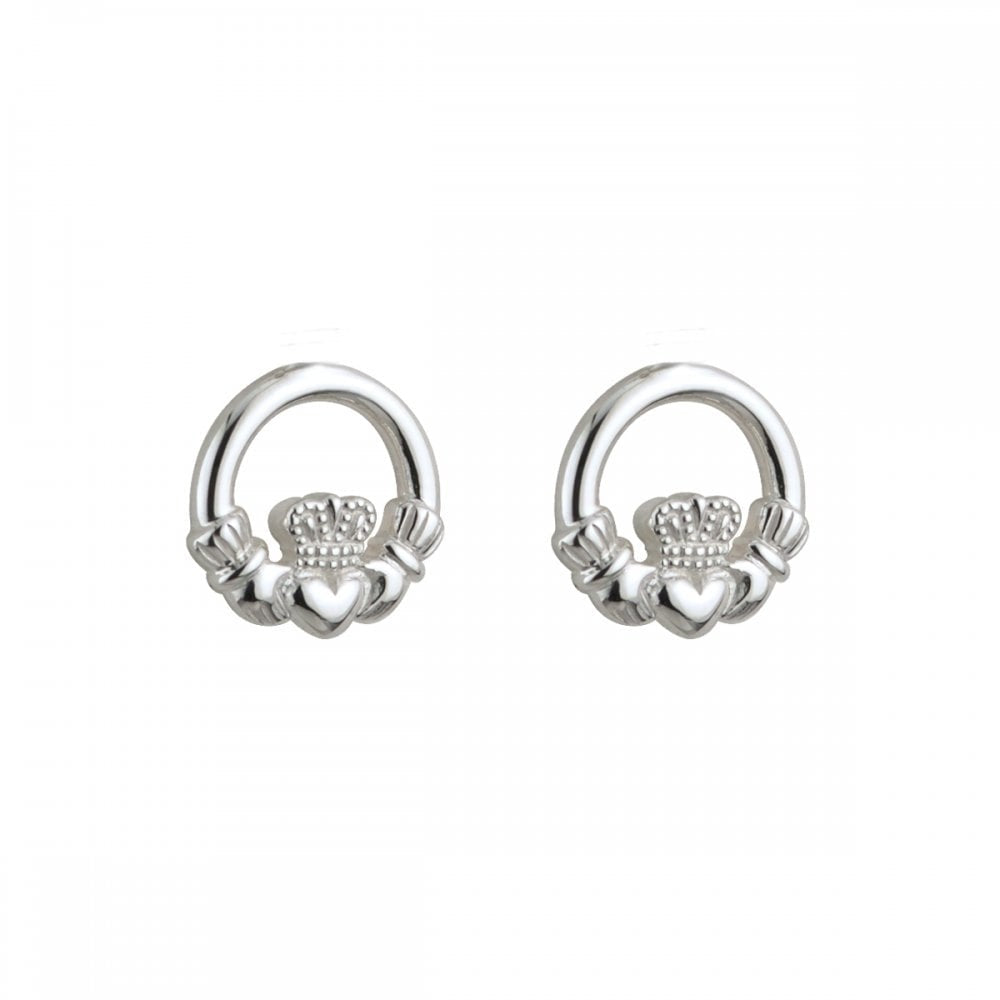 STERLING SILVER CLADDAGH EARRINGS