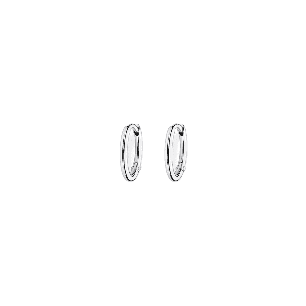 STERLING SILVER CLASSIC HOOP EARRINGS