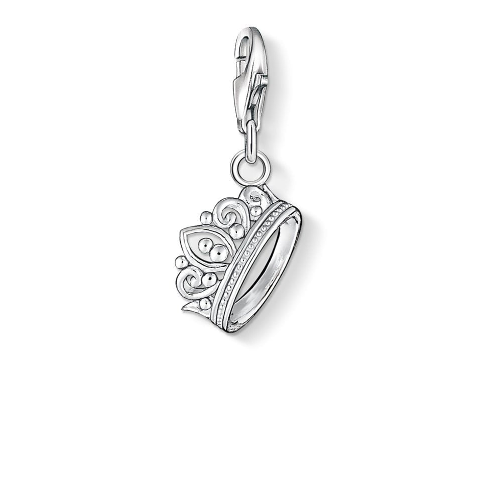 STERLING SILVER CROWN CHARM PENDANT