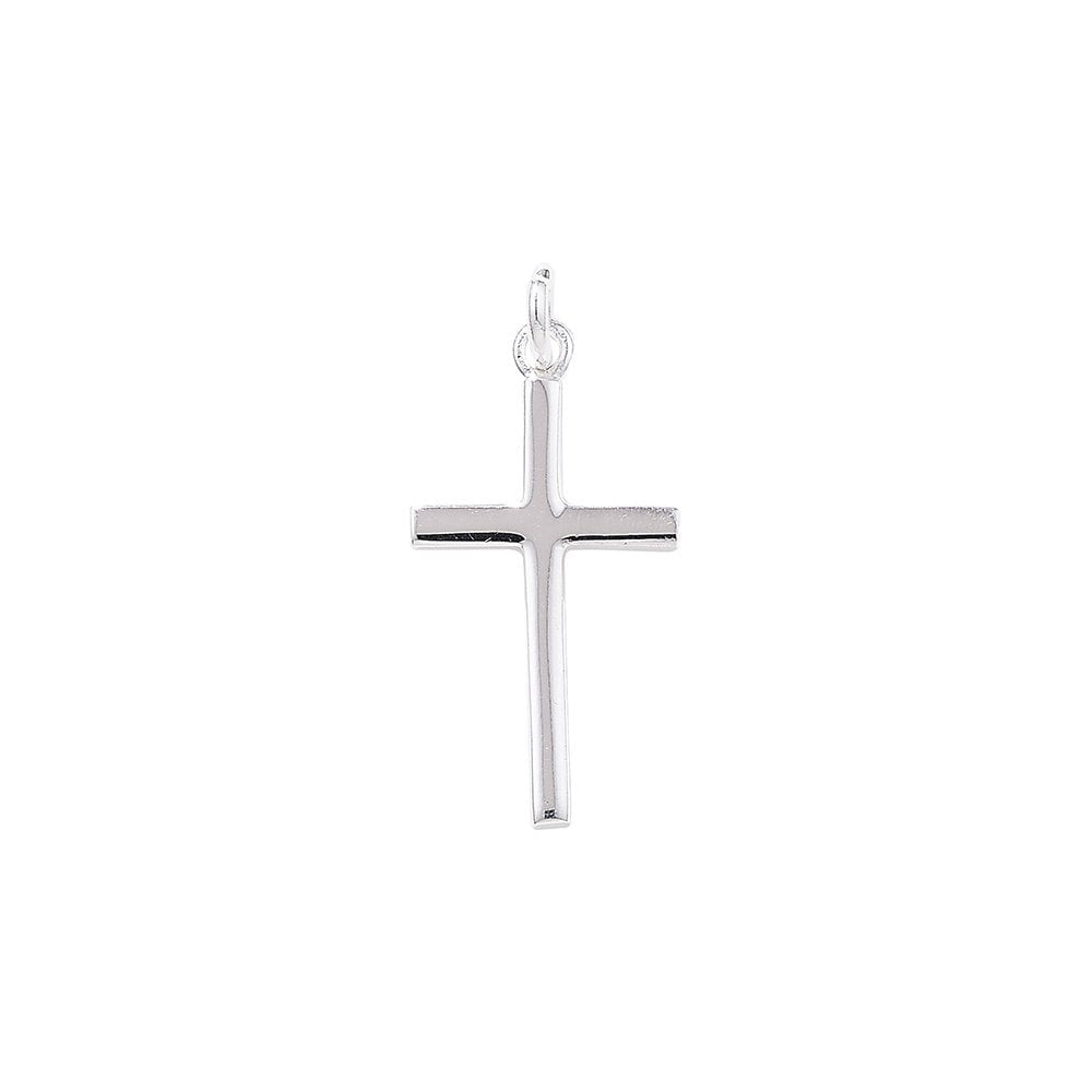 STERLING SILVER CUBIC CROSS CHARM