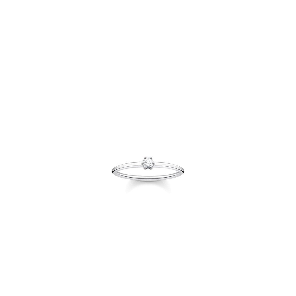 STERLING SILVER CUBIC ZIRCONIA RING