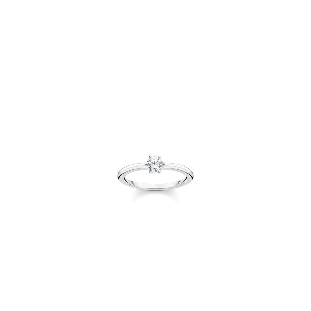 STERLING SILVER CUBIC ZIRCONIA RING