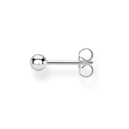 STERLING SILVER CUBIC ZIRCONIA ROUND STUD EARRINGS