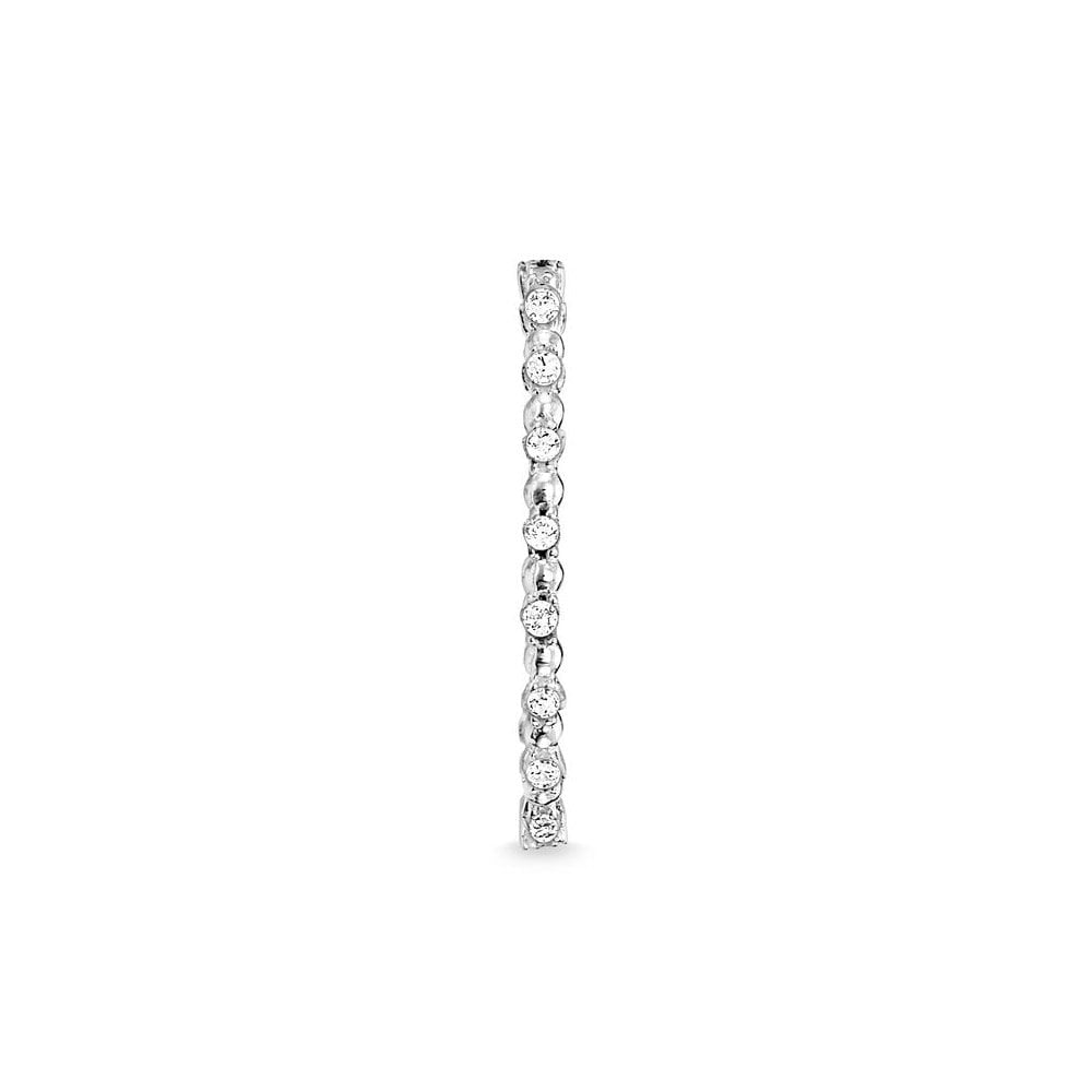 STERLING SILVER DOTS RING WITH CUBIC ZIRCONIA