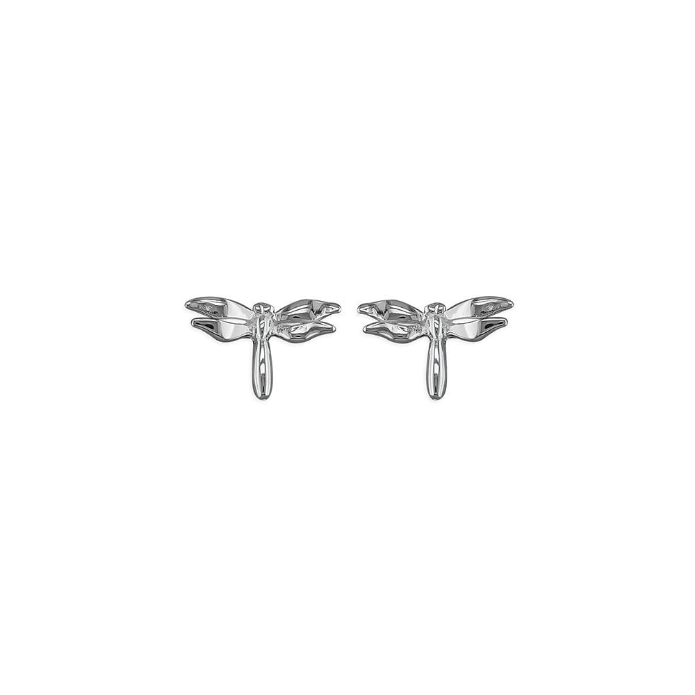 STERLING SILVER DRAGONFLY STUD EARRINGS