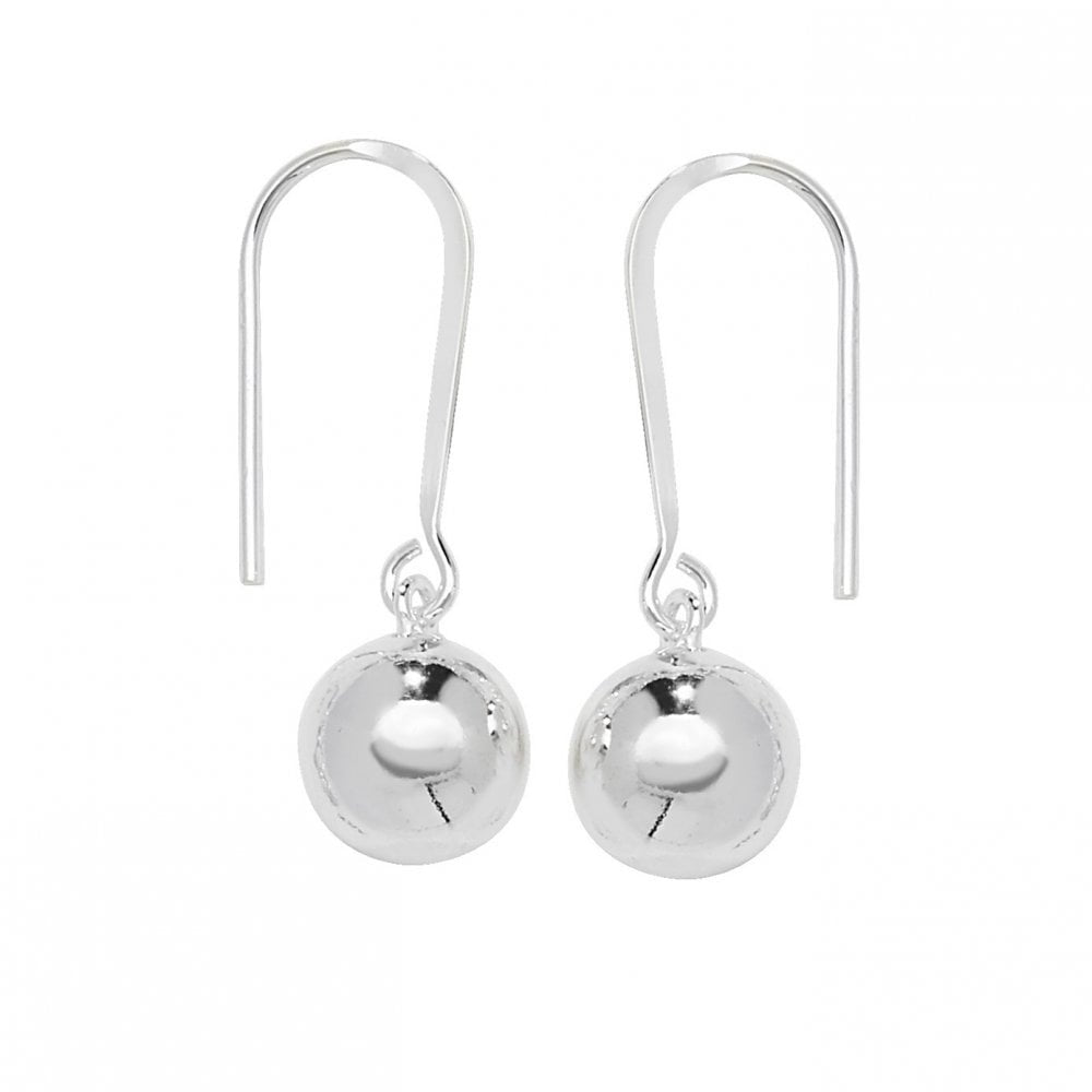 STERLING SILVER DROP BEADED EARRINGS