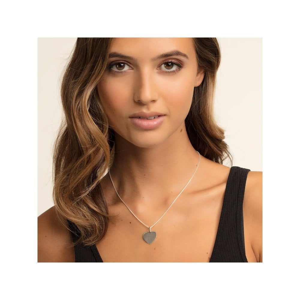 STERLING SILVER ENGRAVABLE HEART PENDANT