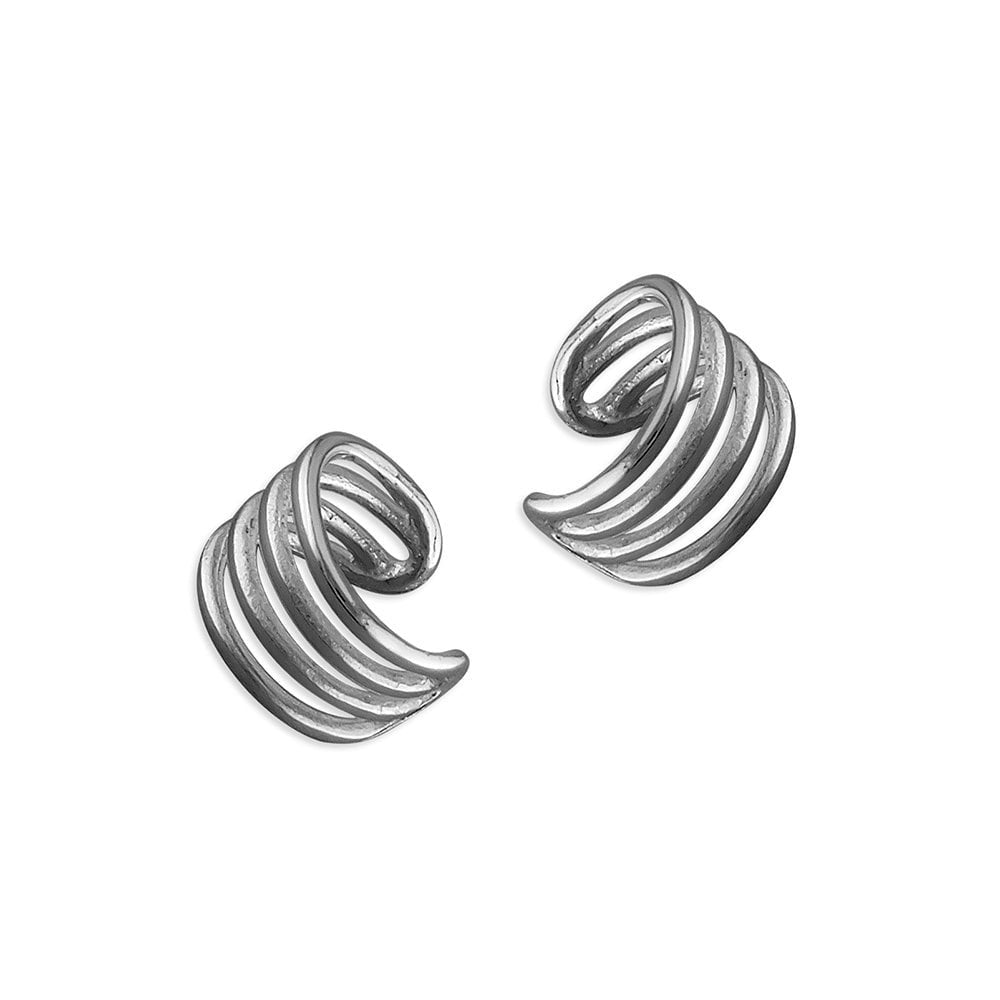 STERLING SILVER FOUR ROW EAR CUFFS