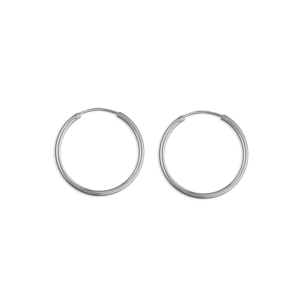 STERLING SILVER HOOP EARRINGS