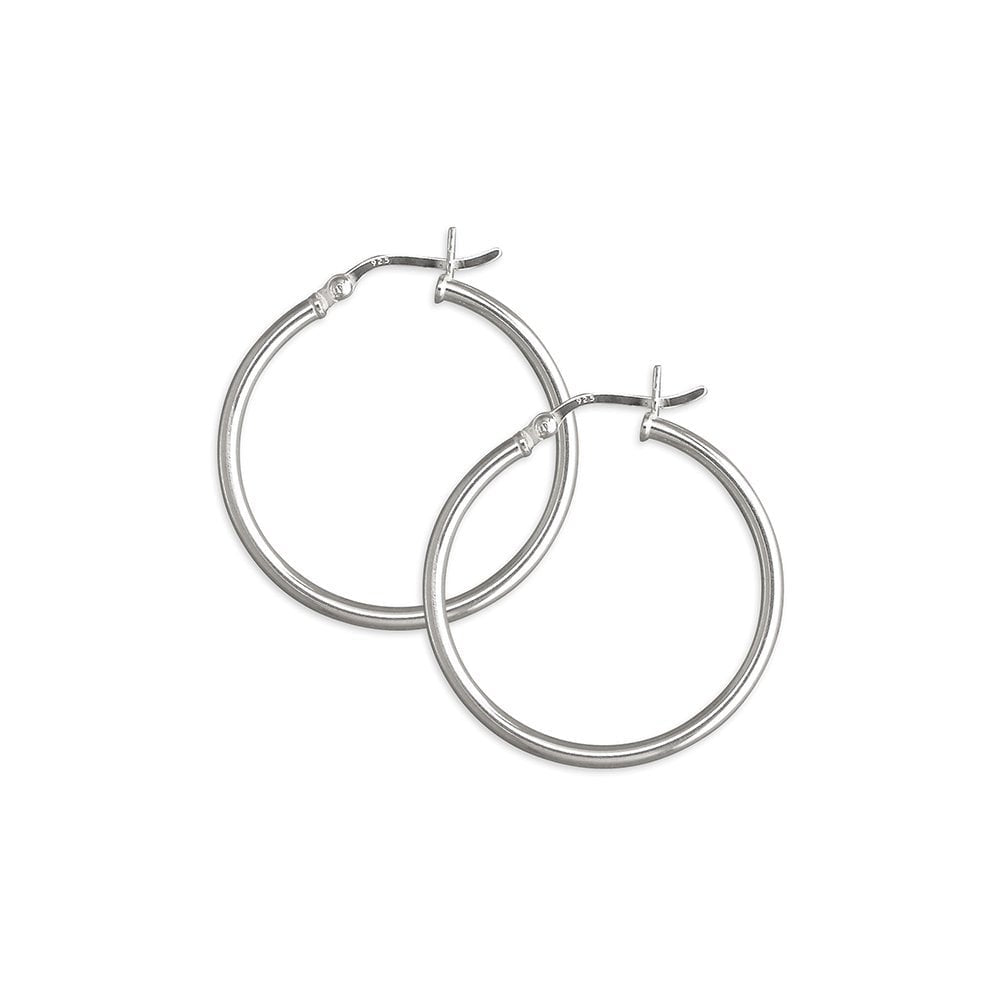 STERLING SILVER HOOP EARRINGS