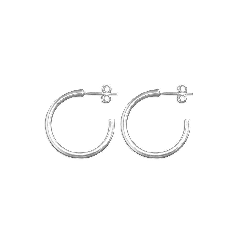 STERLING SILVER HOOP EARRINGS