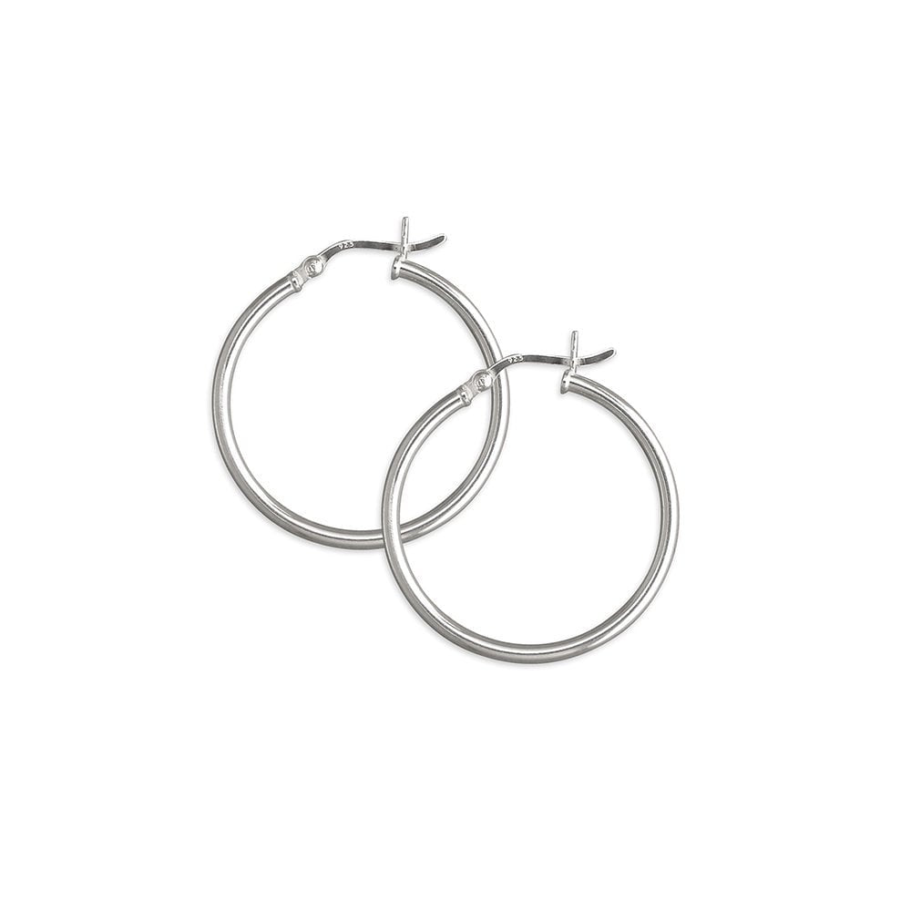 STERLING SILVER HOOP EARRINGS