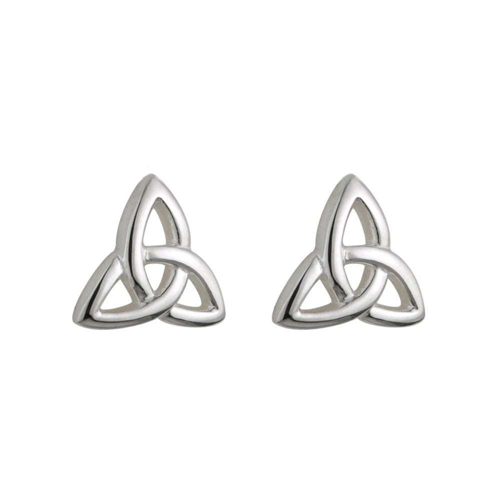 STERLING SILVER KIDS TRINITY KNOT STUD EARRINGS