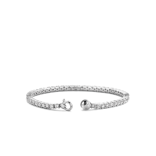 STERLING SILVER MILANO CUBLIC ZIRCONIA BRACELET